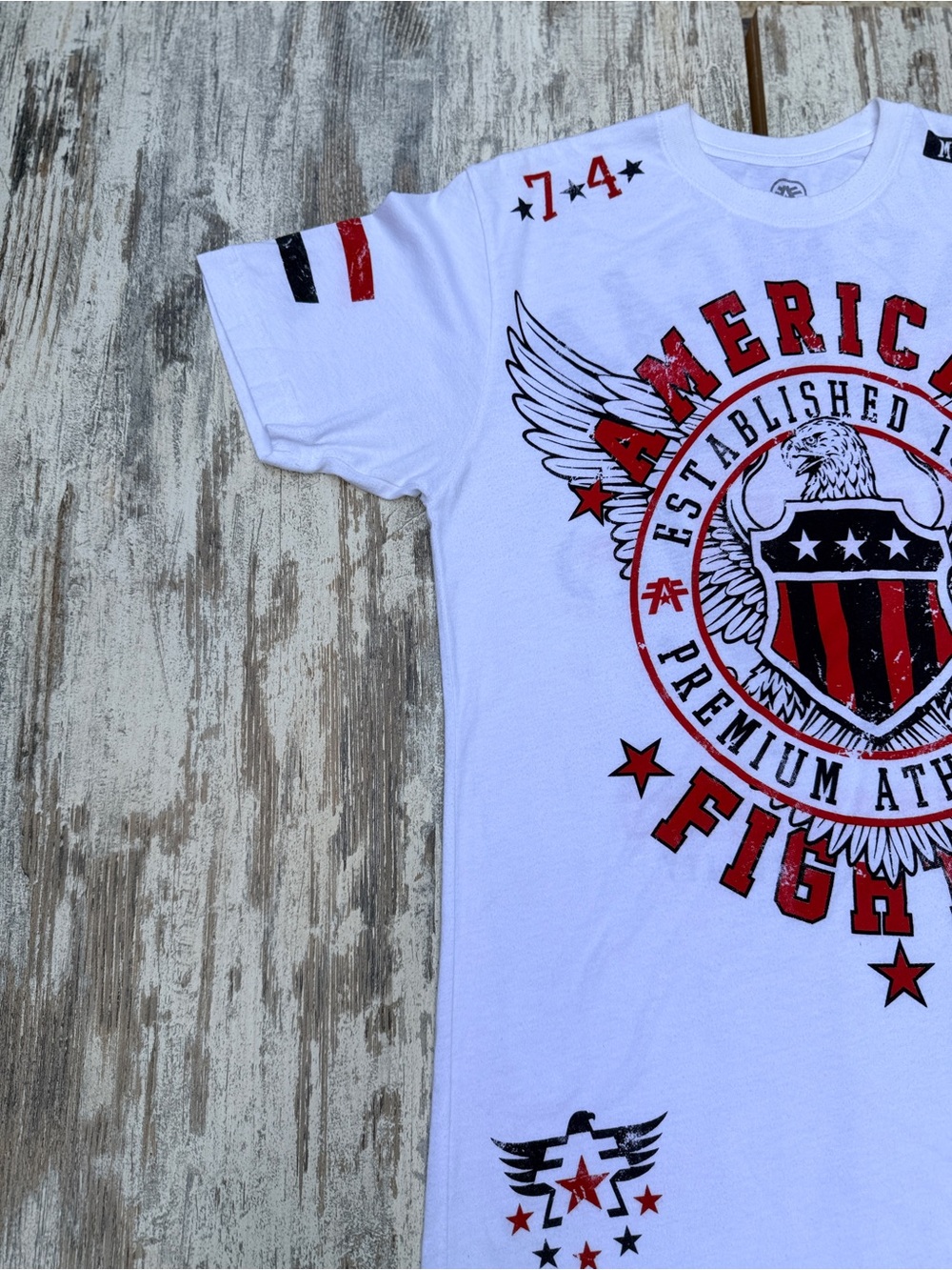 Affliction Bold and Vibrant American Customs Men's Tee Shirt His Size Large - Picture 5 of 10